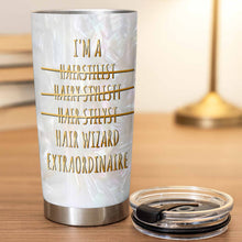 Load image into Gallery viewer, Personalized Hair Wizard Tumbler with Hairdresser Tools 20oz
