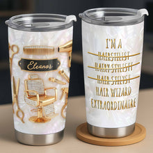Load image into Gallery viewer, Personalized Hair Wizard Tumbler with Hairdresser Tools 20oz
