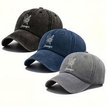 Load image into Gallery viewer, Personalized Washed Denim Cap Flower Scissors Gift for Hairstylist
