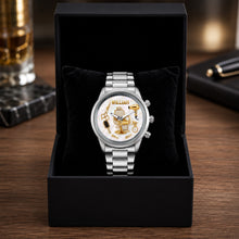 Load image into Gallery viewer, Personalized Custom Men's Watch with Name for Hair Stylist Gift
