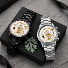 Load image into Gallery viewer, Personalized Custom Men's Watch with Name for Hair Stylist Gift
