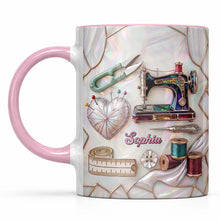 Load image into Gallery viewer, Personalized Ceramic Accent Mug Custom Name Gift for Mom
