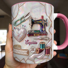Load image into Gallery viewer, Personalized Ceramic Accent Mug Custom Name Gift for Mom
