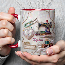 Load image into Gallery viewer, Personalized Ceramic Accent Mug Custom Name Gift for Mom

