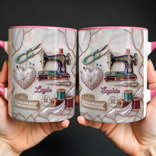 Load image into Gallery viewer, Personalized Ceramic Accent Mug Custom Name Gift for Mom

