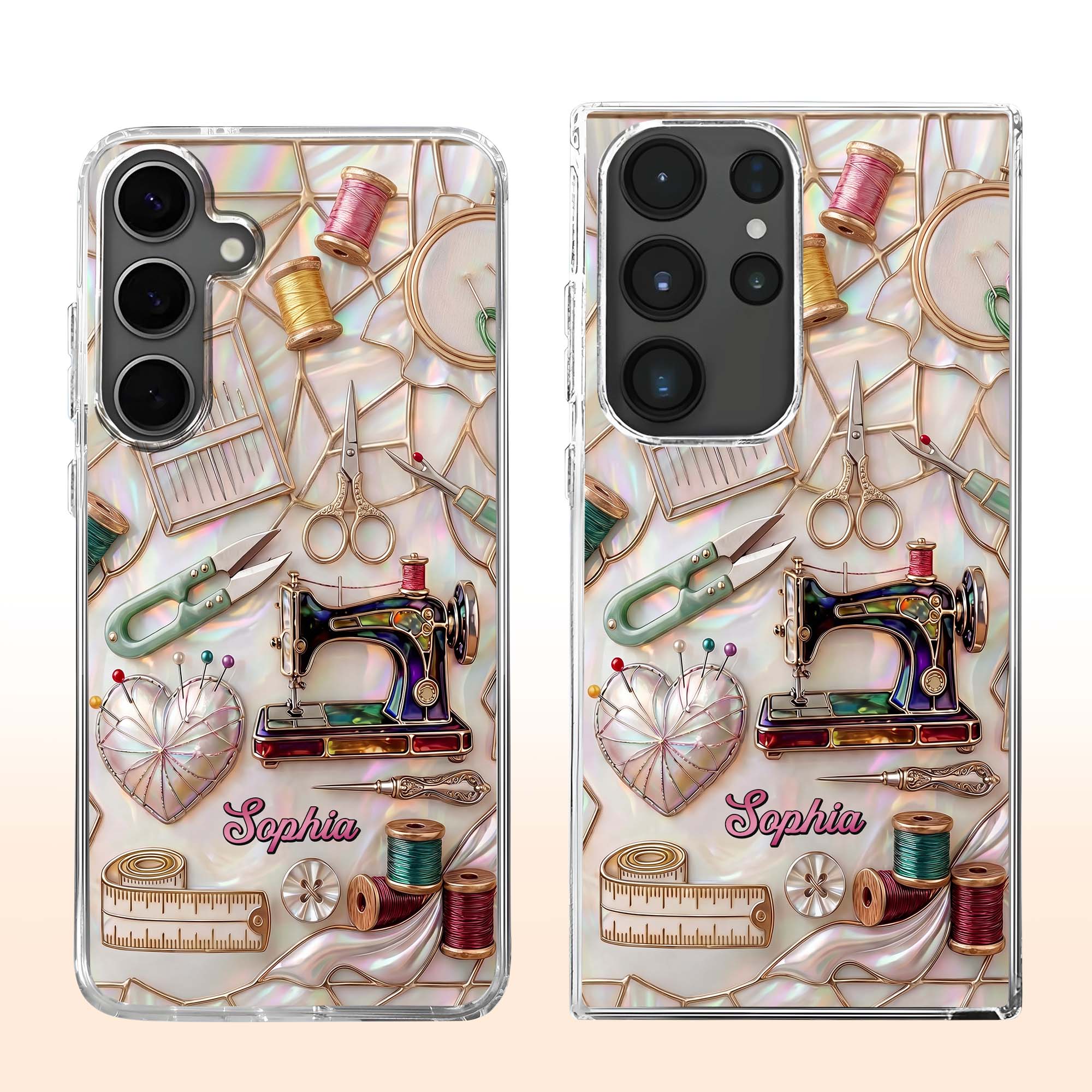 Personalized Clear Phone Case Custom Name Gift for Mom
