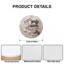 Load image into Gallery viewer, Personalized Ceramic Coaster for Sewing Lovers Custom Gift
