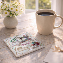 Load image into Gallery viewer, Personalized Ceramic Coaster Custom Design Gift for Mom
