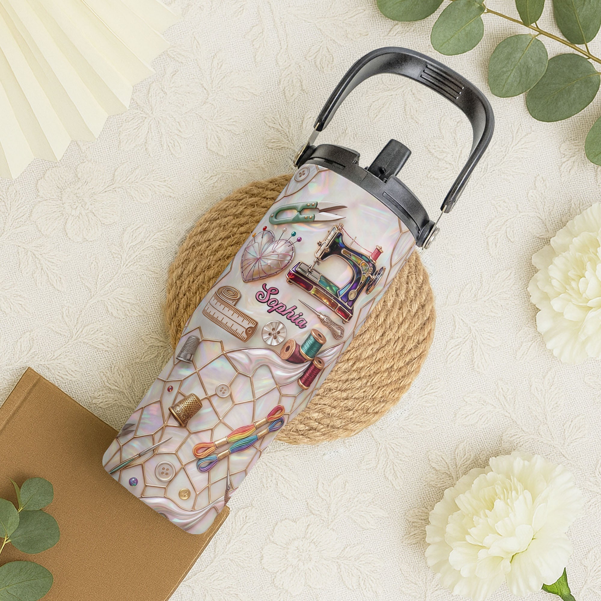 Personalized 30oz Stainless Steel Tumbler for Crafters Gift Idea