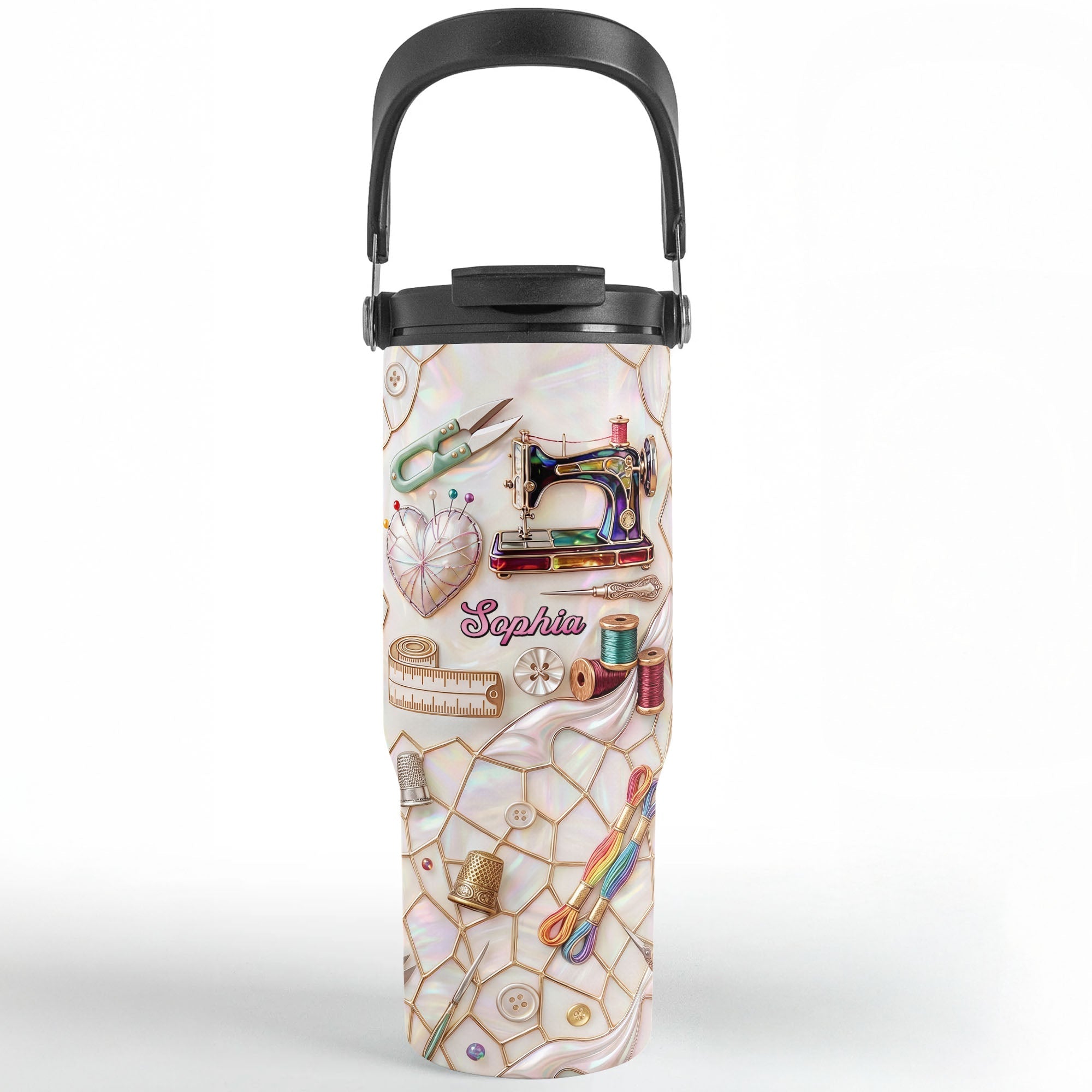 Personalized 30oz Stainless Steel Tumbler for Crafters Gift Idea