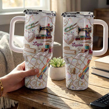 Load image into Gallery viewer, Personalized 40oz Stainless Steel Tumbler Custom Name Gift for Mom
