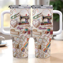 Load image into Gallery viewer, Personalized 40oz Stainless Steel Tumbler Custom Name Gift for Mom
