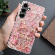 Load image into Gallery viewer, Personalized Clear Phone Case with Name for Sewing Lovers
