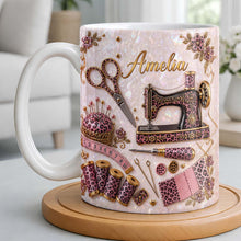 Load image into Gallery viewer, Personalized Leopard Print Coffee Mug Custom Name Gift for Mom
