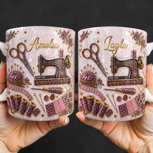 Load image into Gallery viewer, Personalized Leopard Print Coffee Mug Custom Name Gift for Mom
