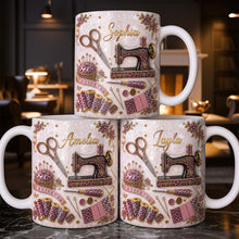 Load image into Gallery viewer, Personalized Leopard Print Coffee Mug Custom Name Gift for Mom

