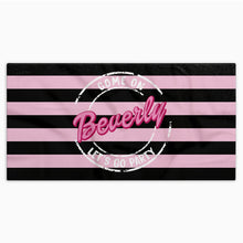 Load image into Gallery viewer, Personalized Microfiber Beach Towel Custom Name Gift for Her
