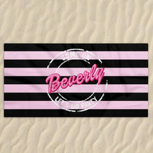 Load image into Gallery viewer, Personalized Microfiber Beach Towel Custom Name Gift for Her
