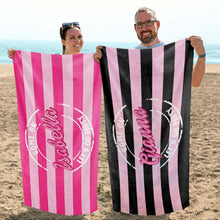 Load image into Gallery viewer, Personalized Microfiber Beach Towel Custom Name Gift for Her
