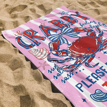 Load image into Gallery viewer, Personalized Microfiber Beach Towel Custom Name Gift for Her
