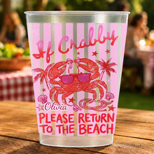 Load image into Gallery viewer, Personalized Frosted Cups Custom Name Beach Lover Gift
