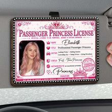 Load image into Gallery viewer, Personalized Car Visor Clip Custom Photo Crown Gift for Her
