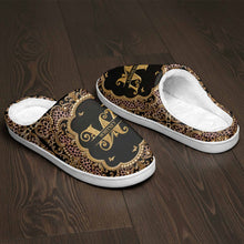 Load image into Gallery viewer, Personalized Leopard Pattern Slippers Custom Name Gift for Her
