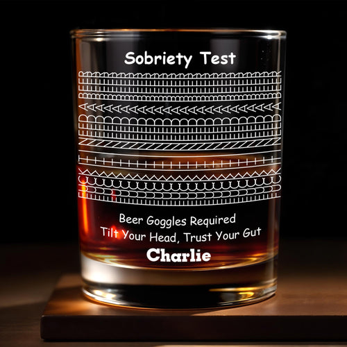 Personalized Whiskey Glass Custom Name Unique Gift for Him