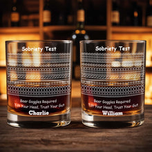 Load image into Gallery viewer, Personalized Whiskey Glass Custom Name Unique Gift for Him
