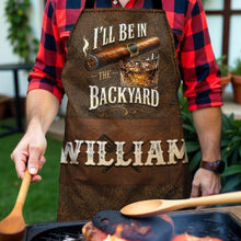 Load image into Gallery viewer, Personalized Apron with Custom Name for Dad &amp; Grill Lovers

