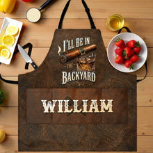 Load image into Gallery viewer, Personalized Apron with Custom Name for Dad &amp; Grill Lovers
