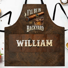 Load image into Gallery viewer, Personalized Apron with Custom Name for Dad &amp; Grill Lovers

