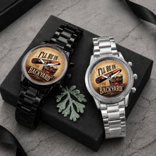 Load image into Gallery viewer, Personalized Men's Watch Custom Name Cigar Whiskey Gift for Him
