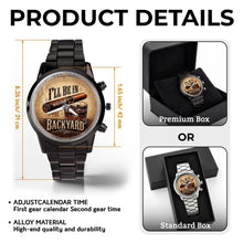 Load image into Gallery viewer, Personalized Men's Watch Custom Name Cigar Whiskey Gift for Him
