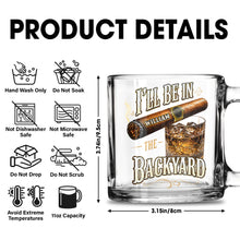 Load image into Gallery viewer, Personalized Cigar Whiskey Glass Mug Custom Name Gift for Dad

