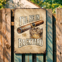 Load image into Gallery viewer, Personalized Metal Sign Custom Name Backyard Gift for Him

