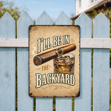 Load image into Gallery viewer, Personalized Metal Sign Custom Name Backyard Gift for Him
