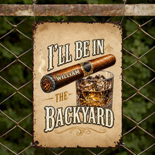 Load image into Gallery viewer, Personalized Metal Sign Custom Name Backyard Gift for Him

