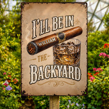 Load image into Gallery viewer, Personalized Metal Sign Custom Name Backyard Gift for Him
