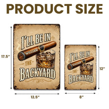 Load image into Gallery viewer, Personalized Metal Sign Custom Name Backyard Gift for Him
