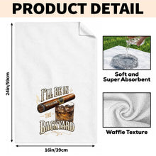 Load image into Gallery viewer, Personalized Kitchen Towel Custom Cigar Whiskey Gift for Him
