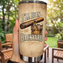 Load image into Gallery viewer, Personalized Stainless Steel Tumbler Custom Name 20oz Gift for Him
