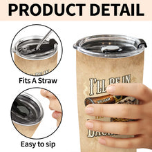 Load image into Gallery viewer, Personalized Stainless Steel Tumbler Custom Name 20oz Gift for Him
