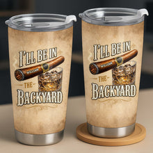 Load image into Gallery viewer, Personalized Stainless Steel Tumbler Custom Name 20oz Gift for Him

