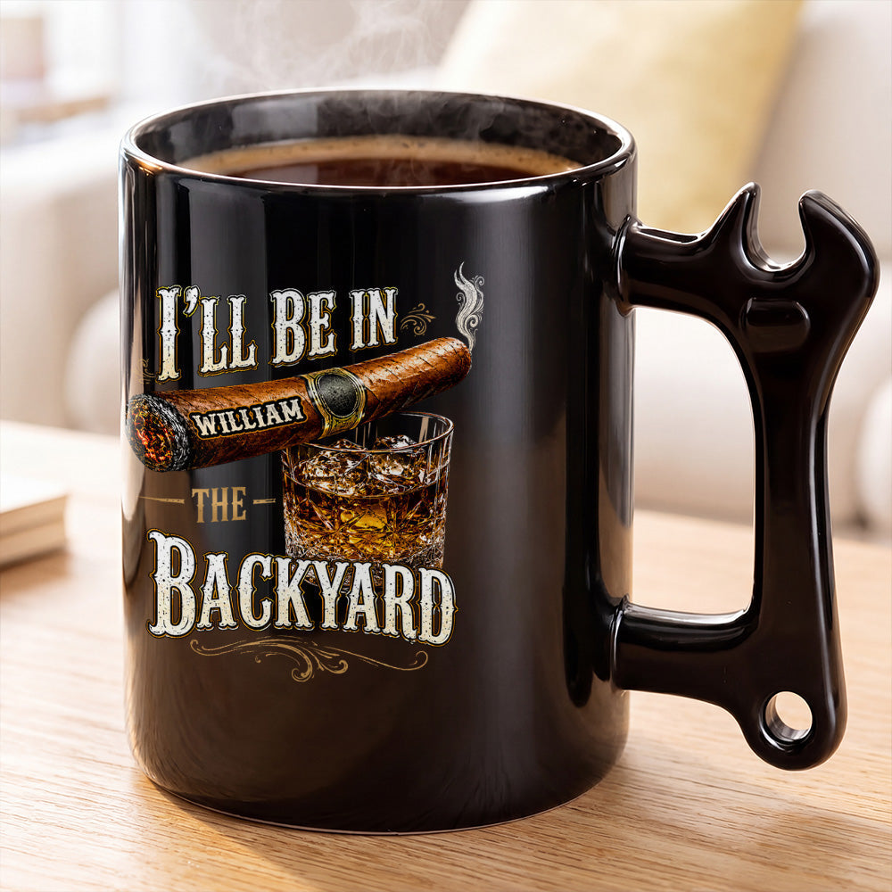 Personalized Wrench Handle Coffee Mug Custom Gift for Dad