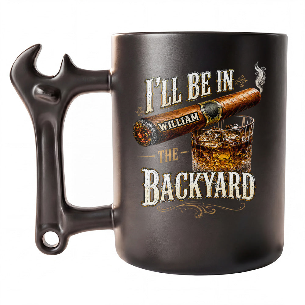 Personalized Wrench Handle Coffee Mug Custom Gift for Dad