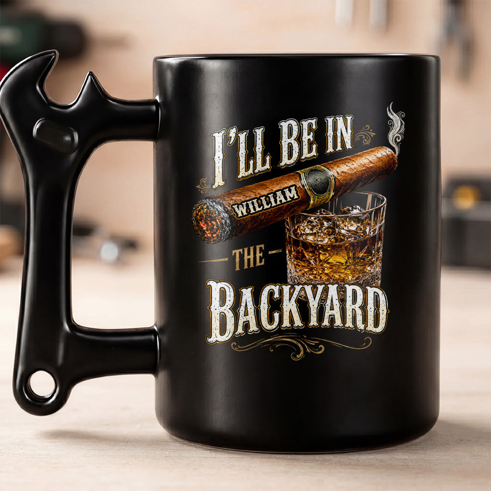 Personalized Wrench Handle Coffee Mug Custom Gift for Dad