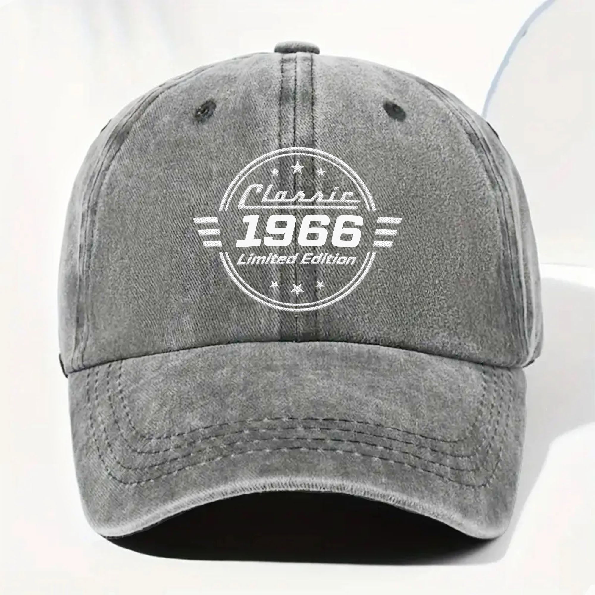 Personalized Washed Denim Cap Custom Name Gift for Dad