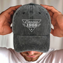 Load image into Gallery viewer, Personalized Washed Denim Cap Custom Name Gift for Dad

