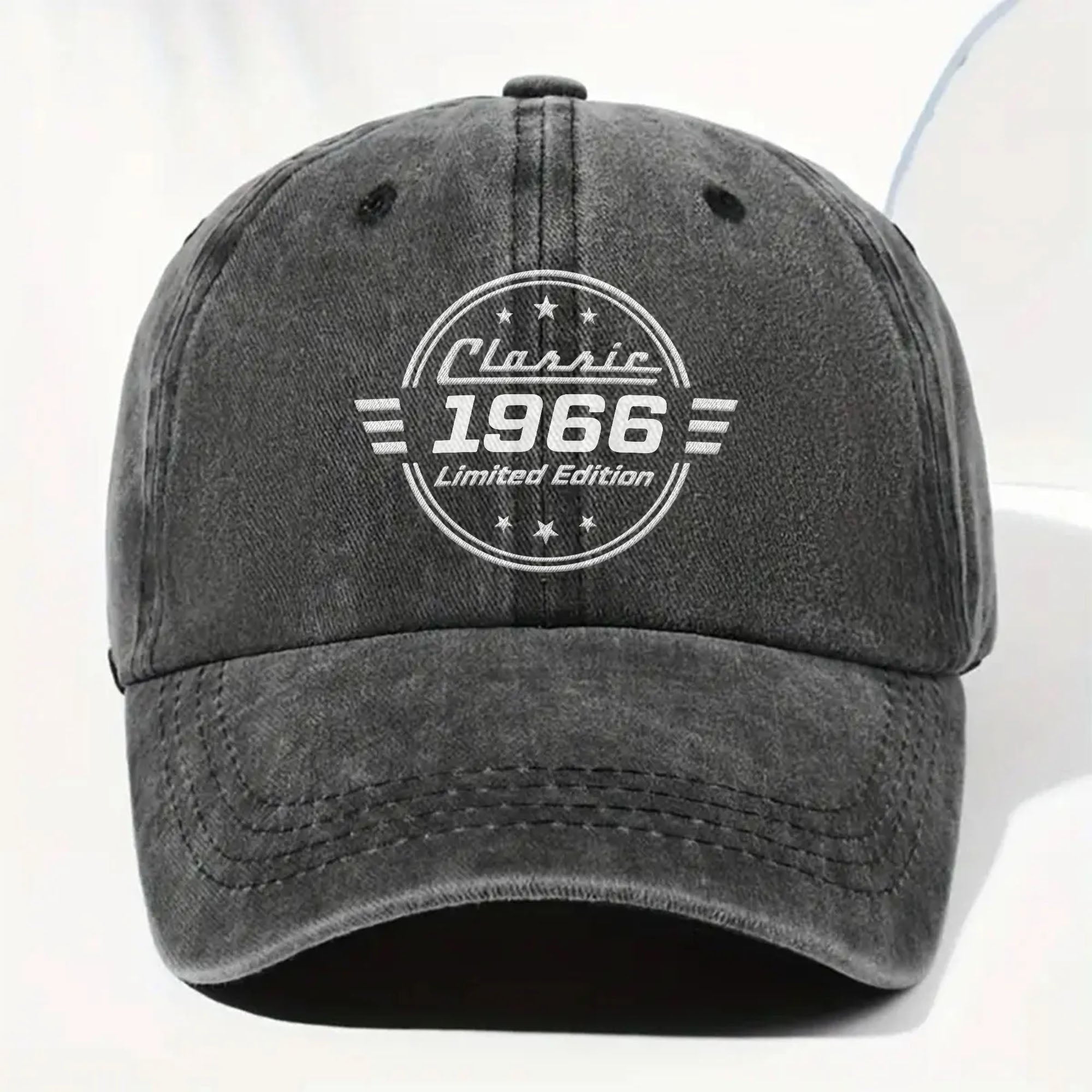 Personalized Washed Denim Cap Custom Name Gift for Dad